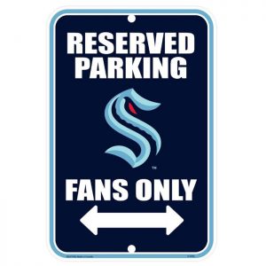 Seattle Kraken 15” x 10” Fan Parking Sign