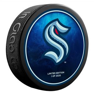 Seattle Kraken Unsigned Inglasco Team Logo Hockey Puck – Limited Edition of 2020