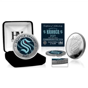 Seattle Kraken Highland Mint Inaugural Season Silver Mint Coin